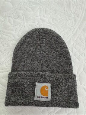 Carhartt Marled Watch Hat Gray Infant Toddler‎ Ribbed Knit Beanie